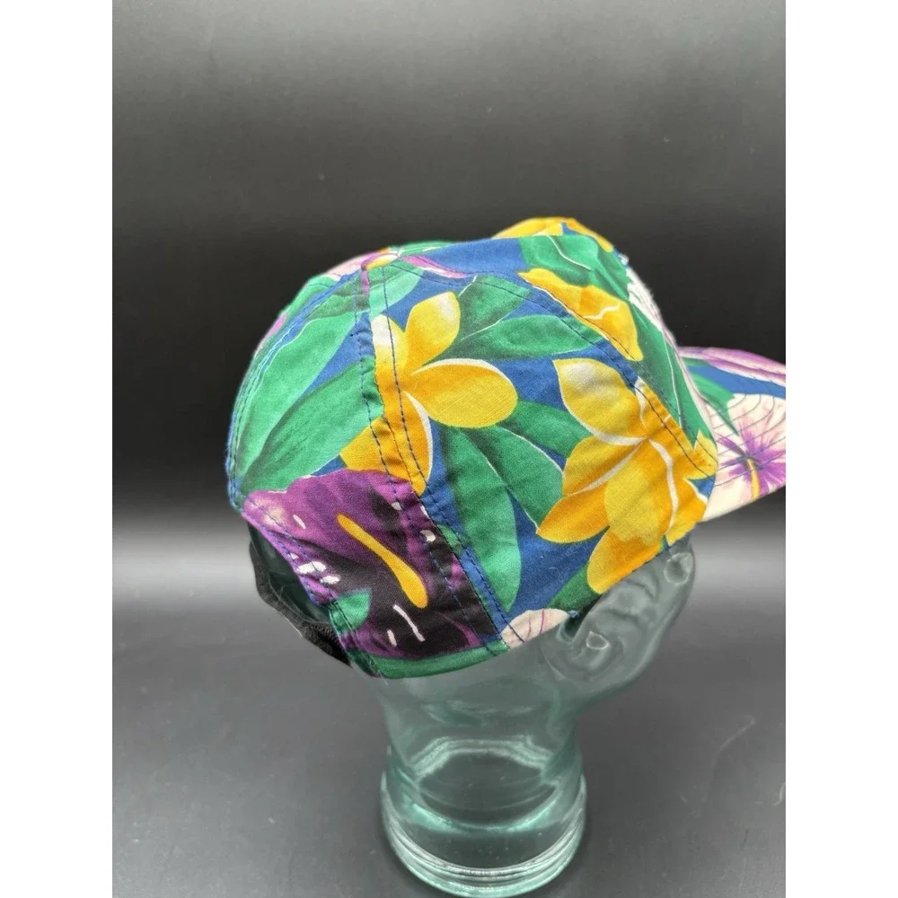 Panama Jack Floral Hat Mens OSFM Multicolor Excellent Tropical Embroidered Cap